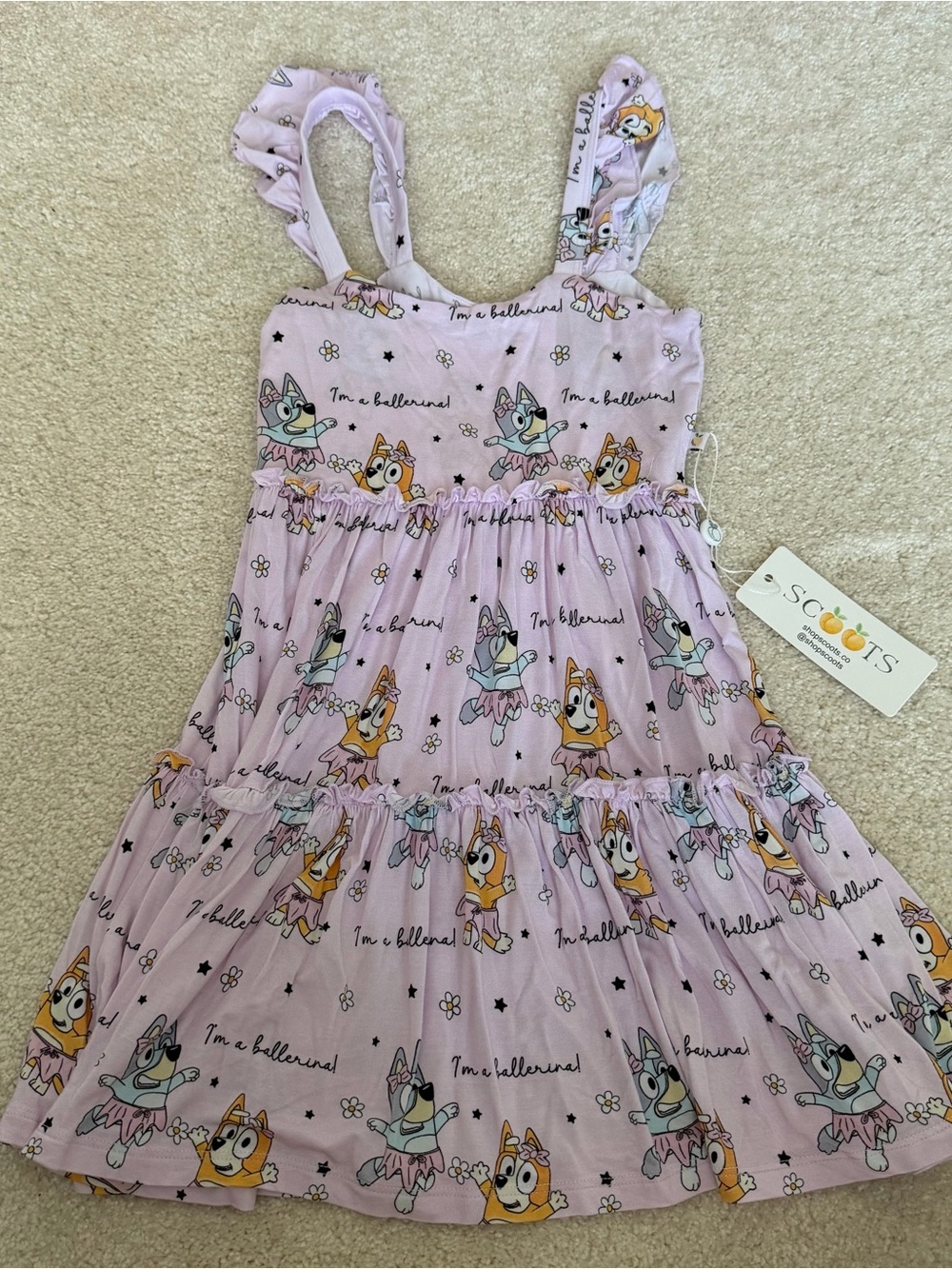 Scout Pink Ballerina Character Tiered Sundress